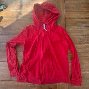 Women's Red Hoodie Jacket